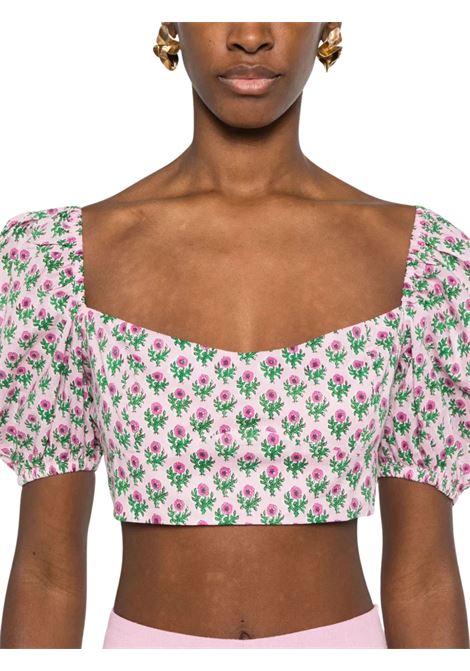 Pink cotton girl top MC2 SAINT BARTH | DEL000200770F/MAROSA
